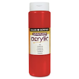 Daler-Rowney Graduate Acrylics - Crimson, 500 ml bottle