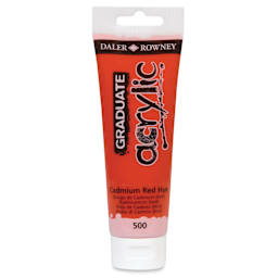 Daler-Rowney Graduate Acrylics - Cadmium Red Hue, 120 ml tube