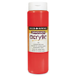 Daler-Rowney Graduate Acrylics - Cadmium Red Hue, 500 ml bottle