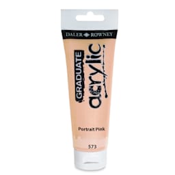 Daler-Rowney Graduate Acrylics - Peach Pink, 120 ml tube