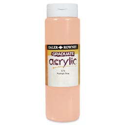Daler-Rowney Graduate Acrylics - Peach Pink, 500 ml bottle