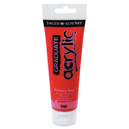 Daler-Rowney Graduate Acrylics - Primary Red, 120 ml tube