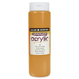 Daler-Rowney Graduate Acrylics - Yellow Ochre, 500 ml bottle