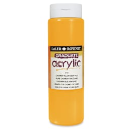Daler-Rowney Graduate Acrylics - Cadmium Yellow Deep Hue, 500 ml bottle
