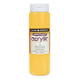 Daler-Rowney Graduate Acrylics - Naples Yellow, 500 ml bottle