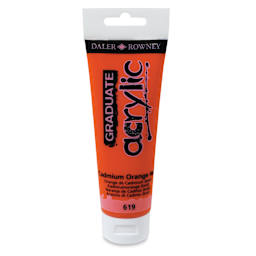 Daler-Rowney Graduate Acrylics - Cadmium Orange Hue, 120 ml tube