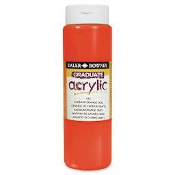 Daler-Rowney Graduate Acrylics - Cadmium Orange Hue, 500 ml bottle