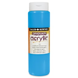 Daler-Rowney Graduate Acrylics - Coeruleum Hue, 500 ml bottle