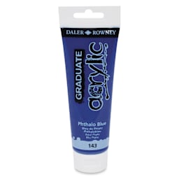 Daler-Rowney Graduate Acrylics - Phthalo Blue, 120 ml tube