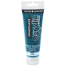 Daler-Rowney Graduate Acrylics - Phthalo Turquoise, 120 ml tube