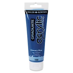 Daler-Rowney Graduate Acrylics - Primary Blue, 120 ml tube
