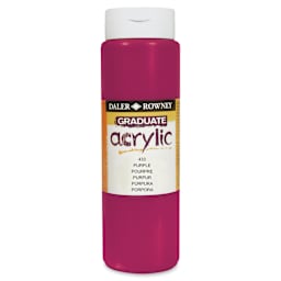 Daler-Rowney Graduate Acrylics - Purple, 500 ml bottle