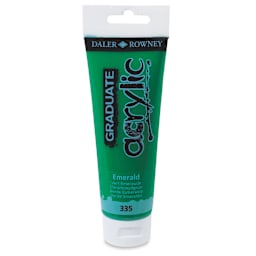 Daler-Rowney Graduate Acrylics - Emerald, 120 ml tube