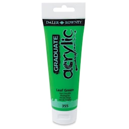 Daler-Rowney Graduate Acrylics - Leaf Green, 120 ml tube