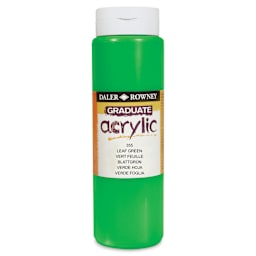 Daler-Rowney Graduate Acrylics - Leaf Green, 500 ml bottle