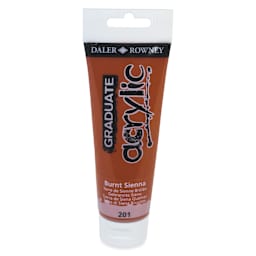 Daler-Rowney Graduate Acrylics - Burnt Sienna, 120 ml tube