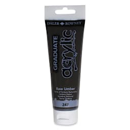 Daler-Rowney Graduate Acrylics - Raw Umber, 120 ml tube