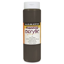 Daler-Rowney Graduate Acrylics - Raw Umber, 500 ml bottle