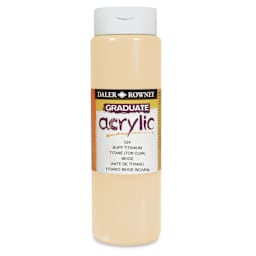 Daler-Rowney Graduate Acrylics - Buff Titanium, 500 ml bottle