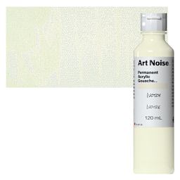 Tri-Art Art Noise Permanent Acrylic Gouache - Ivory, 120 ml, Bottle and swatch
