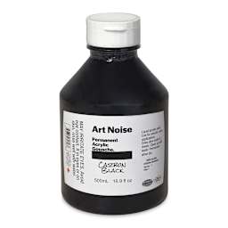 Tri-Art Art Noise Permanent Acrylic Gouache - Carbon Black, 500 ml, Bottle