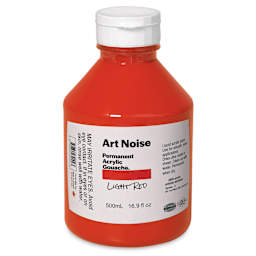 Tri-Art Art Noise Permanent Acrylic Gouache - Light Red, 500 ml, Bottle