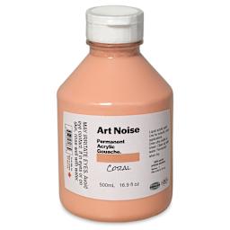 Tri-Art Art Noise Permanent Acrylic Gouache - Coral, 500 ml, Bottle