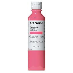 Tri-Art Art Noise Permanent Acrylic Gouache - Magenta Light, 120 ml, Bottle