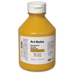 Tri-Art Art Noise Permanent Acrylic Gouache - Yellow Ochre, 500 ml, Bottle