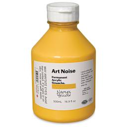 Tri-Art Art Noise Permanent Acrylic Gouache - Naples Yellow, 500 ml, Bottle