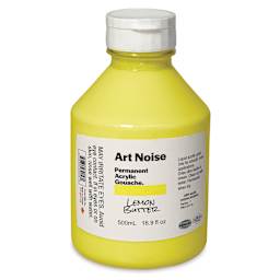 Tri-Art Art Noise Permanent Acrylic Gouache - Lemon Butter, 500 ml, Bottle