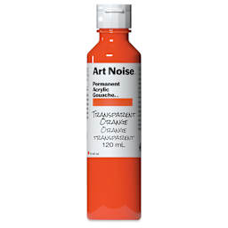 Tri-Art Art Noise Permanent Acrylic Gouache - Transparent Orange, 120 ml, Bottle