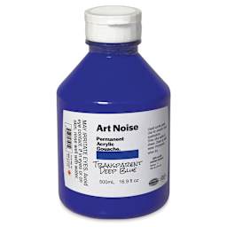 Tri-Art Art Noise Permanent Acrylic Gouache - Transparent Deep Blue, 500 ml, Bottle