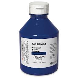 Tri-Art Art Noise Permanent Acrylic Gouache - Prussian Blue, 500 ml, Bottle