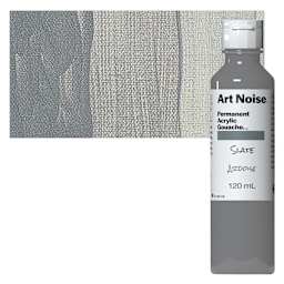 Tri-Art Art Noise Permanent Acrylic Gouache - Slate, 120 ml, Bottle and swatch