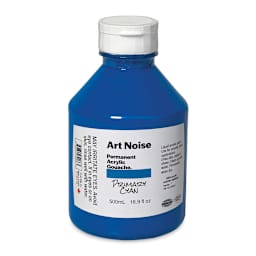 Tri-Art Art Noise Permanent Acrylic Gouache - Primary Cyan, 500 ml, Bottle
