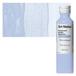 Tri-Art Art Noise Permanent Acrylic Gouache - Periwinkle, 120 ml, Bottle and swatch