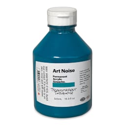 Tri-Art Art Noise Permanent Acrylic Gouache - Transparent Turquoise, 500 ml, Bottle