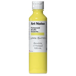 Tri-Art Art Noise Permanent Acrylic Gouache - Lemon Butter, 120 ml, Bottle