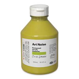 Tri-Art Art Noise Permanent Acrylic Gouache - Olive Green, 500 ml, Bottle