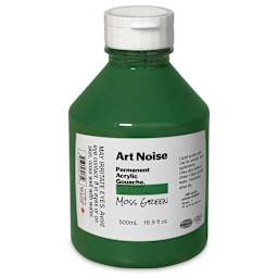 Tri-Art Art Noise Permanent Acrylic Gouache - Moss Green, 500 ml, Bottle