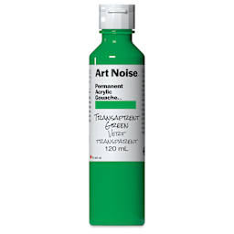 Tri-Art Art Noise Permanent Acrylic Gouache - Transparent Green, 120 ml, Bottle