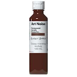 Tri-Art Art Noise Permanent Acrylic Gouache - Burnt Umber, 120 ml, Bottle
