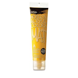 Holbein Mat Acrylic - Deep Yellow, 110 ml tube