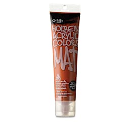 Holbein Mat Acrylic - Burnt Sienna, 110 ml tube