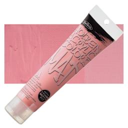 Holbein Mat Acrylic - Brilliant Pink, 110 ml tube and swatch