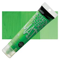 Holbein Mat Acrylic - Light Green, 110 ml tube and swatch