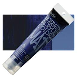 Holbein Mat Acrylic - Prussian Blue Hue, 110 ml tube and swatch