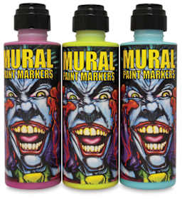 Chroma Mural Paint Markers - 3 bottles in row, capped