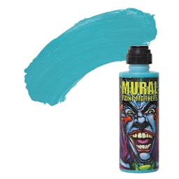 Chroma Mural Paint Marker - Calypso, 4 oz Bottle and swatch